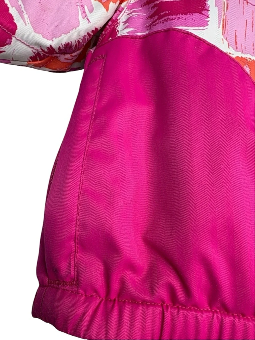 Obermeyer Belle Pink Pattern Full Zip Snow Jacket Kids Size 0M-6Months